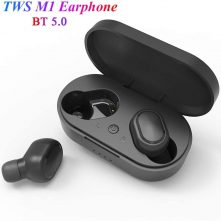 M1 TWS Wireless Earphones Chargeable Touch-Control Earbuds Noise Cancelling Life Waterproof Earphones Compatible with Android/iOS/PC Tablet Headsets