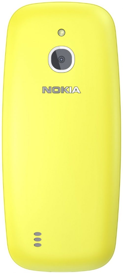 Nokia 3310 Dual SIM Feature Phone with MP3 Player, Wireless FM Radio and Rear Camera- Yellow