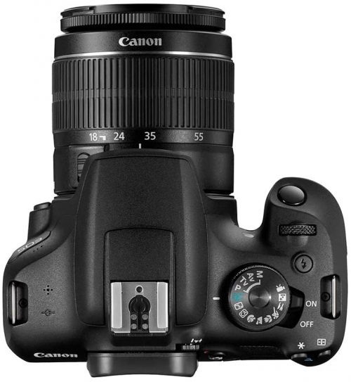 Canon EOS 2000D DSLR Camera and EF-S 18-55 mm f/3.5-5.6 IS III Lens, Black