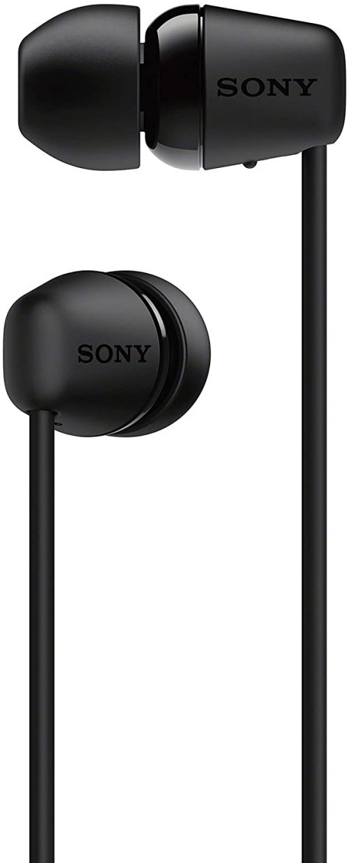 Sony WI-C200 Wireless in-Ear Headset/Headphones with mic for Phone Call, Black (WIC200/B) Headsets