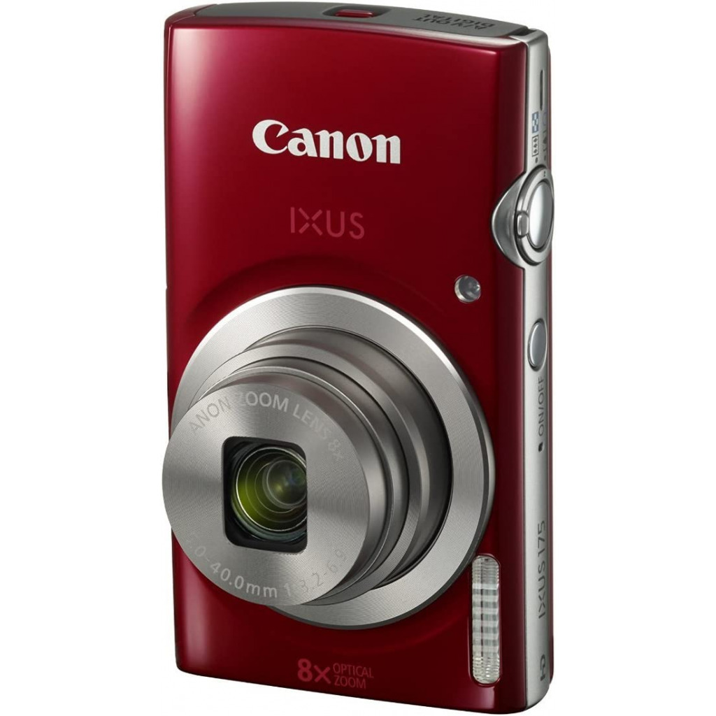 Canon IXUS-175 20MP Point and Shoot Camera with 8X Optical Zoom(Red)