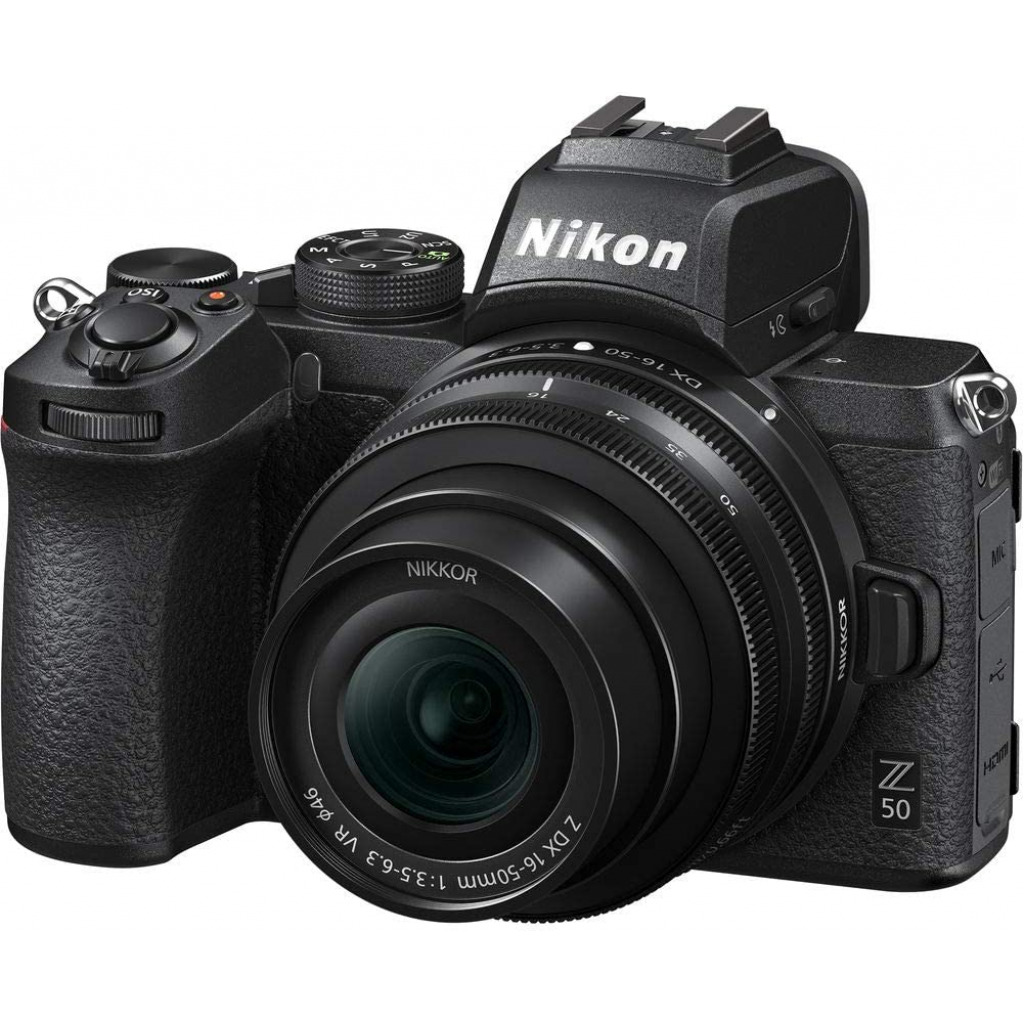 Nikon Z50 with 16-50mm Lens Mirrorless Digital Camera - Black