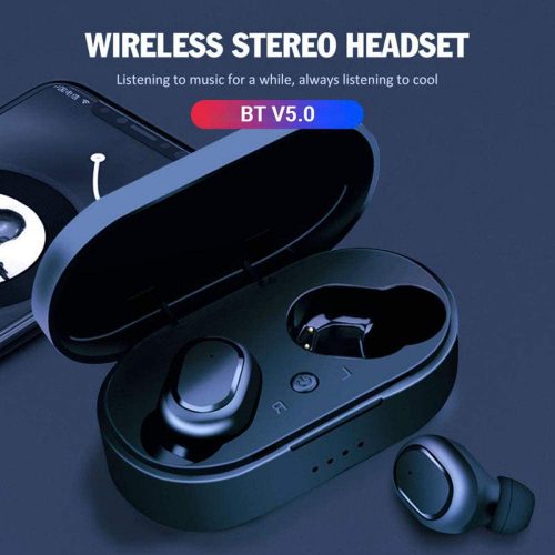 M1 TWS Wireless Earphones Chargeable Touch-Control Earbuds Noise Cancelling Life Waterproof Earphones Compatible with Android/iOS/PC Tablet