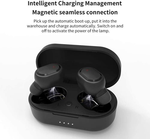 M1 TWS Wireless Earphones Chargeable Touch-Control Earbuds Noise Cancelling Life Waterproof Earphones Compatible with Android/iOS/PC Tablet