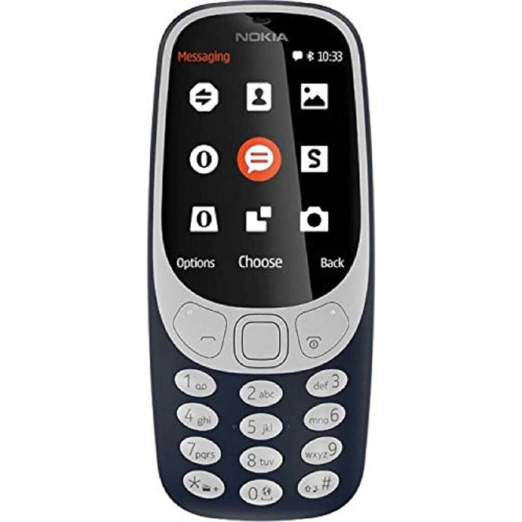 Nokia 3310 Dual SIM Feature Phone with MP3 Player, Wireless FM Radio and Rear Camera