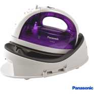 Panasonic Cordless Steam Iron, 1550W, NI-WL30VTH, White/Purple,, 1 Yr Warranty