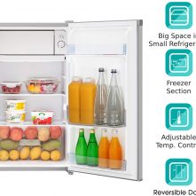 Hisense 120 - litre fridge, Single Door Bar RR120DAGS Refrigerator – Silver