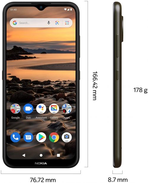 Nokia 1.4 - 6.52" 2GB RAM 32GB ROM 8MP 4000mAh - Charcoal