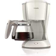 Philips Daily Collection Coffee Maker with Glass Jug - White, HD7447