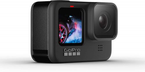 GoPro HERO9 Black - Waterproof Action Camera with Front LCD and Touch Rear Screens, 5K Ultra HD Video, 20MP Photos, 1080p Live Streaming, Webcam, Stabilization