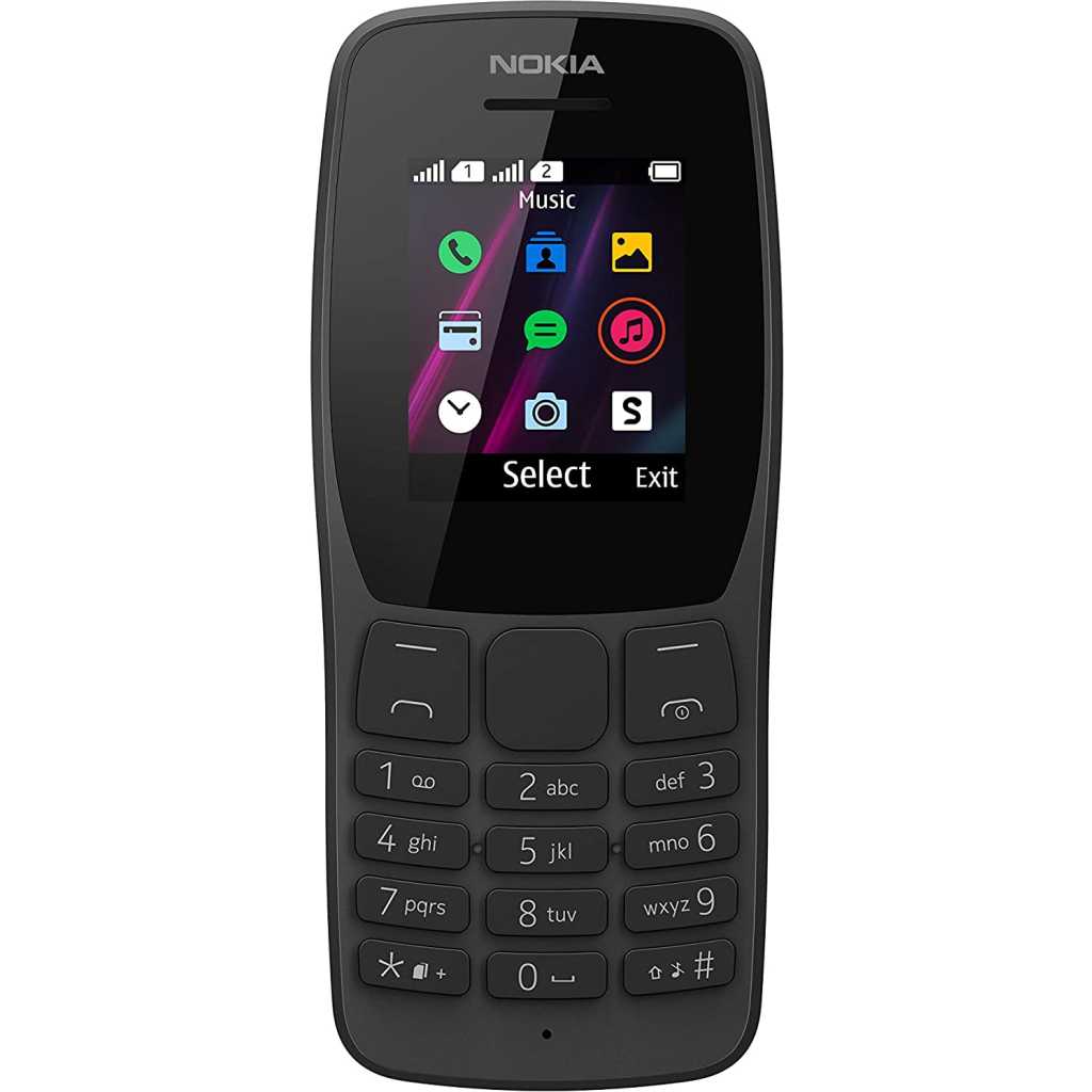 Nokia 110- Dual SIM Feature Phone - 1.77