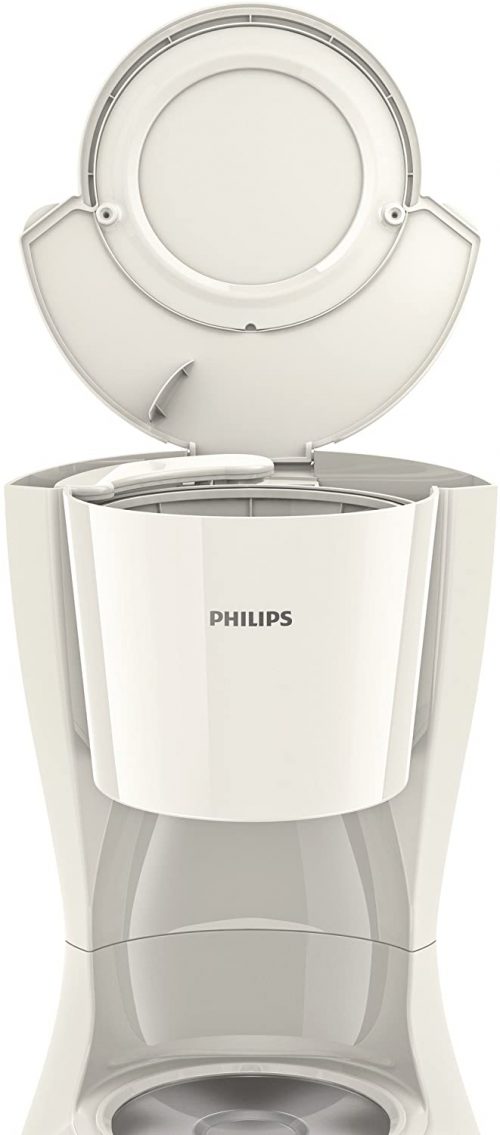 Philips Daily Collection Coffee Maker with Glass Jug - White, HD7447