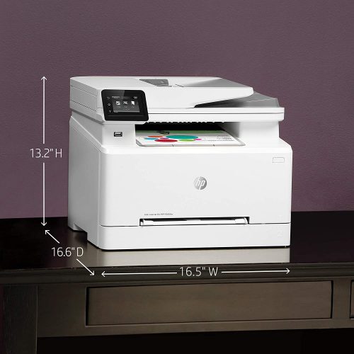 HP Color LaserJet Pro M283fdn Printer, Wireless All-in-One Laser Smart Business Printer, Remote Mobile Print, Scan & Copy - White