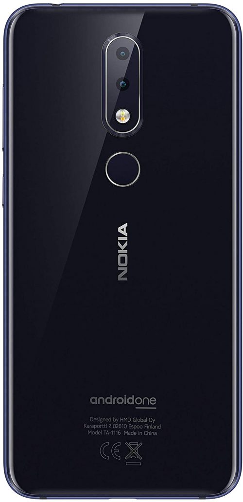 Nokia 6.1 Plus 64 GB (Nokia 6X) TA-1103, 4GB RAM, Dual SIM- Black