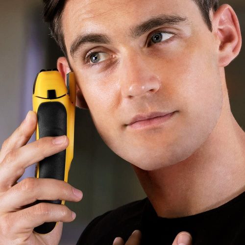 WAHL Electric Razor/Shaver Lifeproof Foil Shaver, Anti-Shock Case, Bright Yellow, Fully Washable Electric Shavers Men, Use in the Shower and Easy Cleaning, Ergonomic Rubber Grips