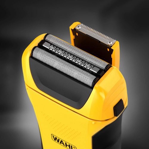 WAHL Electric Razor/Shaver Lifeproof Foil Shaver, Anti-Shock Case, Bright Yellow, Fully Washable Electric Shavers Men, Use in the Shower and Easy Cleaning, Ergonomic Rubber Grips