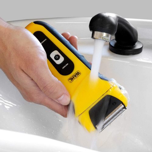 WAHL Electric Razor/Shaver Lifeproof Foil Shaver, Anti-Shock Case, Bright Yellow, Fully Washable Electric Shavers Men, Use in the Shower and Easy Cleaning, Ergonomic Rubber Grips