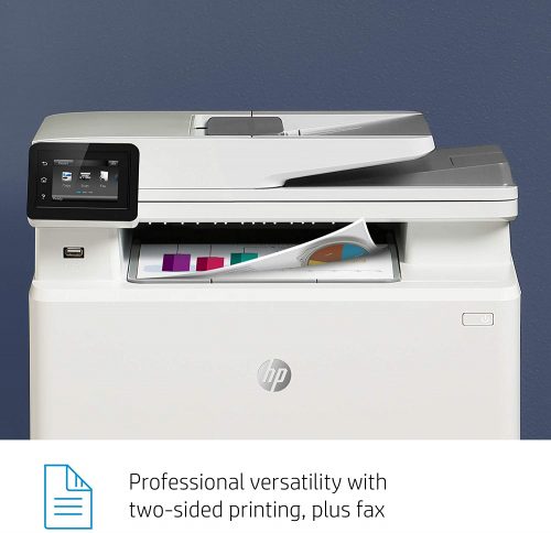 HP Color LaserJet Pro M283fdn Printer, Wireless All-in-One Laser Smart Business Printer, Remote Mobile Print, Scan & Copy - White