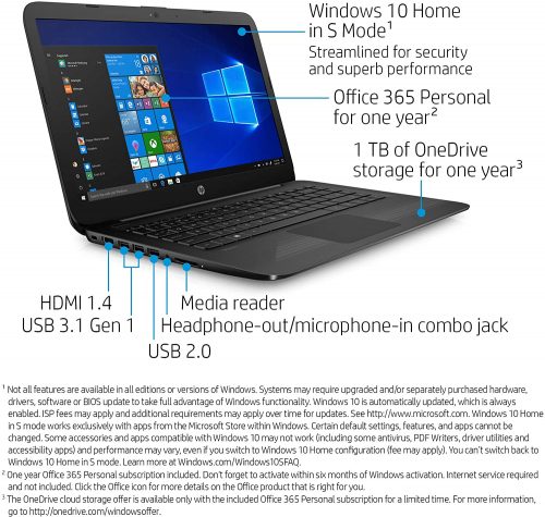 HP 14 Notebook PC Laptop(Celeron, 4GB,500GB, Windows10 Home Core i3)