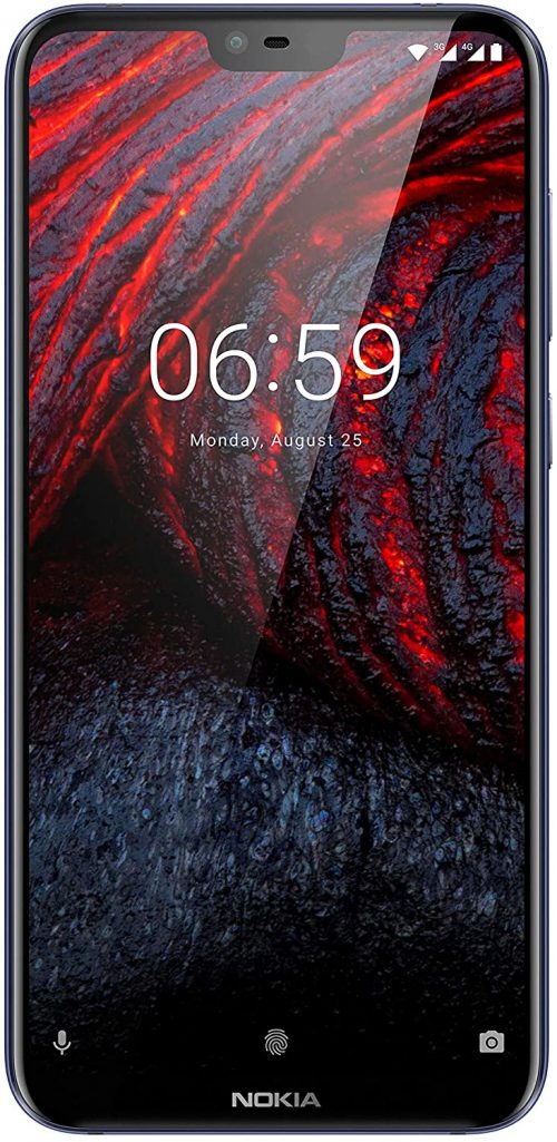 Nokia 6.1 Plus 64 GB (Nokia 6X) TA-1103, 4GB RAM, Dual SIM- Black