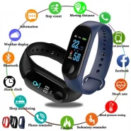Popular Smart Watch With a wristband Silicone Strap - Blue/Black