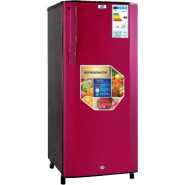 ADH BC210 210L Single Door Fridge-Black/Red ADH Refrigerators