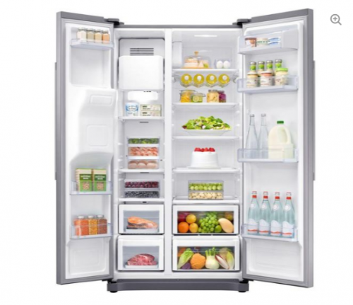 ADH BCD-658 658 - Litres Fridge, Double Door Refrigerator With Water Dispenser - Silver