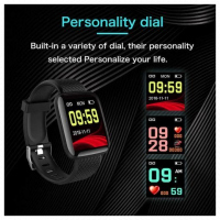 1.3 Inch BT Smart Bracelet Smartwatch - Black