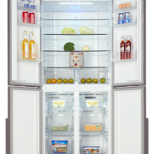 ADH BCD-558 558 - Litres Fridge, 4 Door Refrigerator - Silver