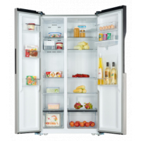 ADH BCD-658 658 - Litres Fridge, Double Door Refrigerator With Water Dispenser - Silver