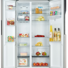 ADH BCD-658 658 - Litres Fridge, Double Door Refrigerator With Water Dispenser - Silver