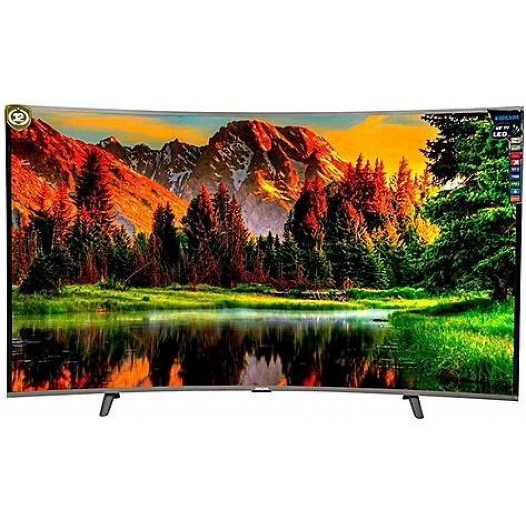 Bruhm 55 Inch Smart Android UHD 4K TV  BF-5LE4STW Curved TV-Black