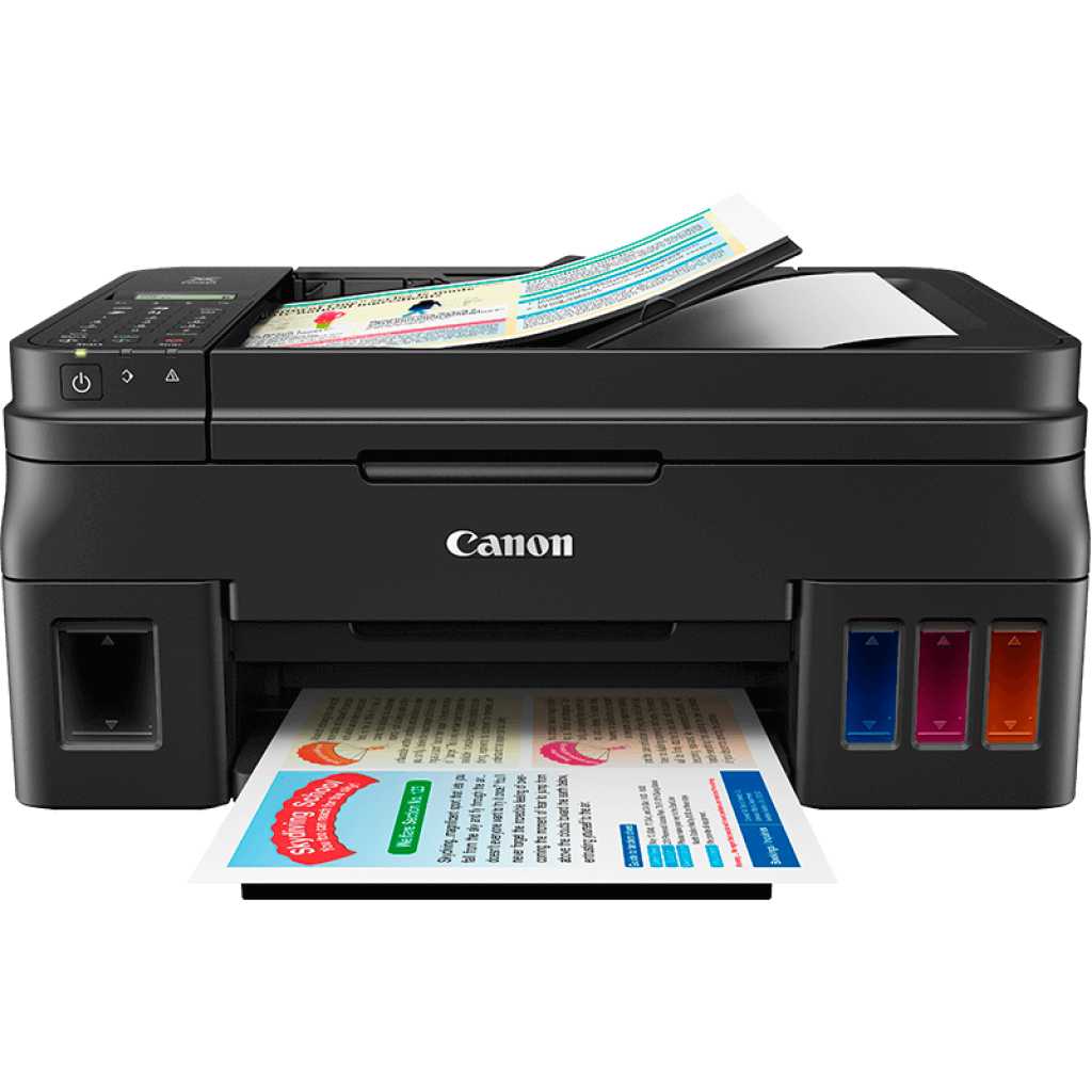 Canon Pixma G4400 Printer, 4-in-1 Ink Tank Wireless MultiFuction Printer (Print, Scan, Copy, Fax + Cloud Ink) - Black