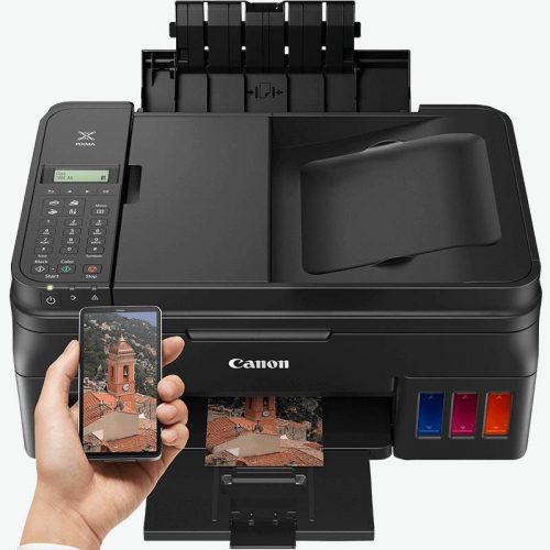 Canon Pixma G4400 Printer, 4-in-1 Ink Tank Wireless MultiFuction Printer (Print, Scan, Copy, Fax + Cloud Ink) - Black