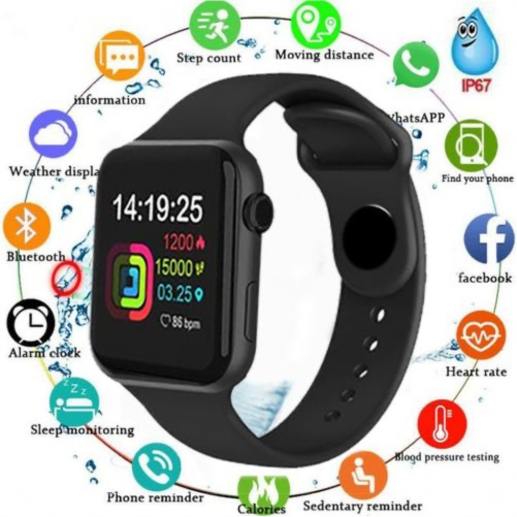 Smart Watches Waterproof Heart Rate Watch Sports Watches