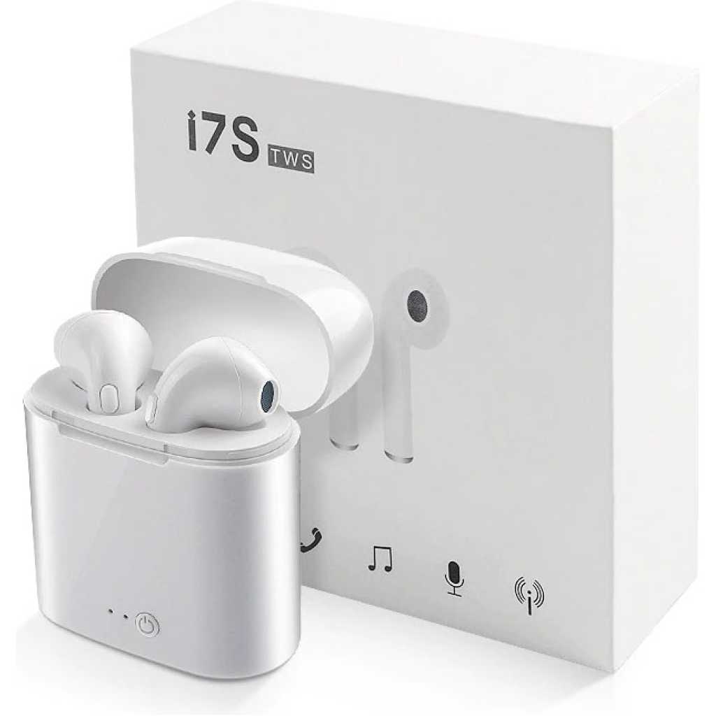 i7S - Double Bluetooth Earbuds - Earphones - White