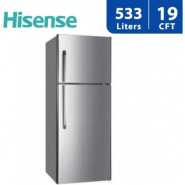 Hisense 533L Fridge With Top Mount Freezer Double Door - Silver