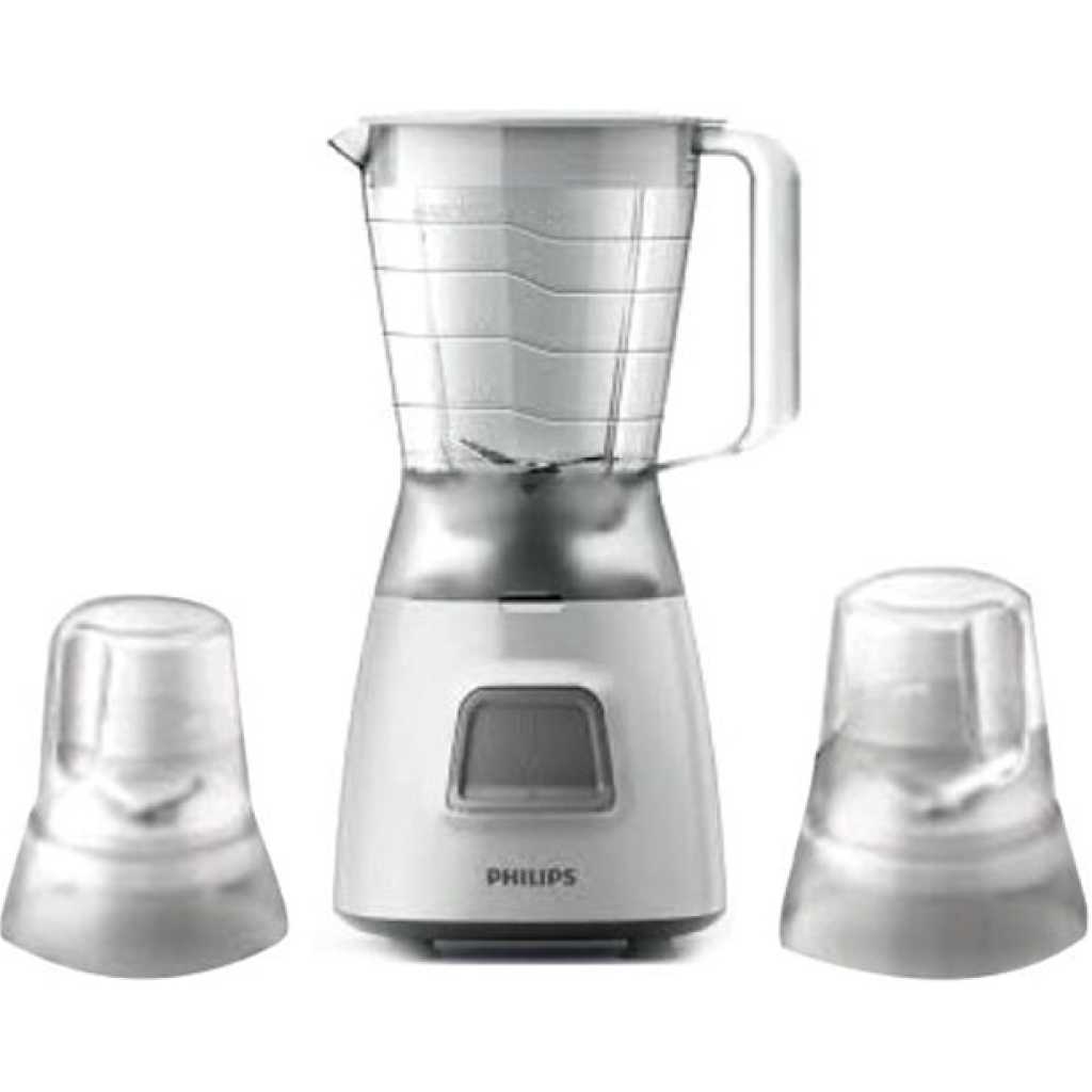 Philips Blender 1.25-Litres Daily Collection Blender - HR2058, White, Plastic