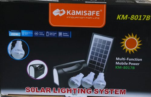 Kamisafe KM-8017 Lighting Solar Kit - Black