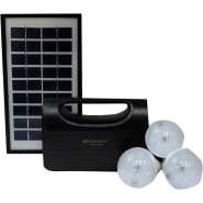 Kamisafe KM-8017 Lighting Solar Kit - Black