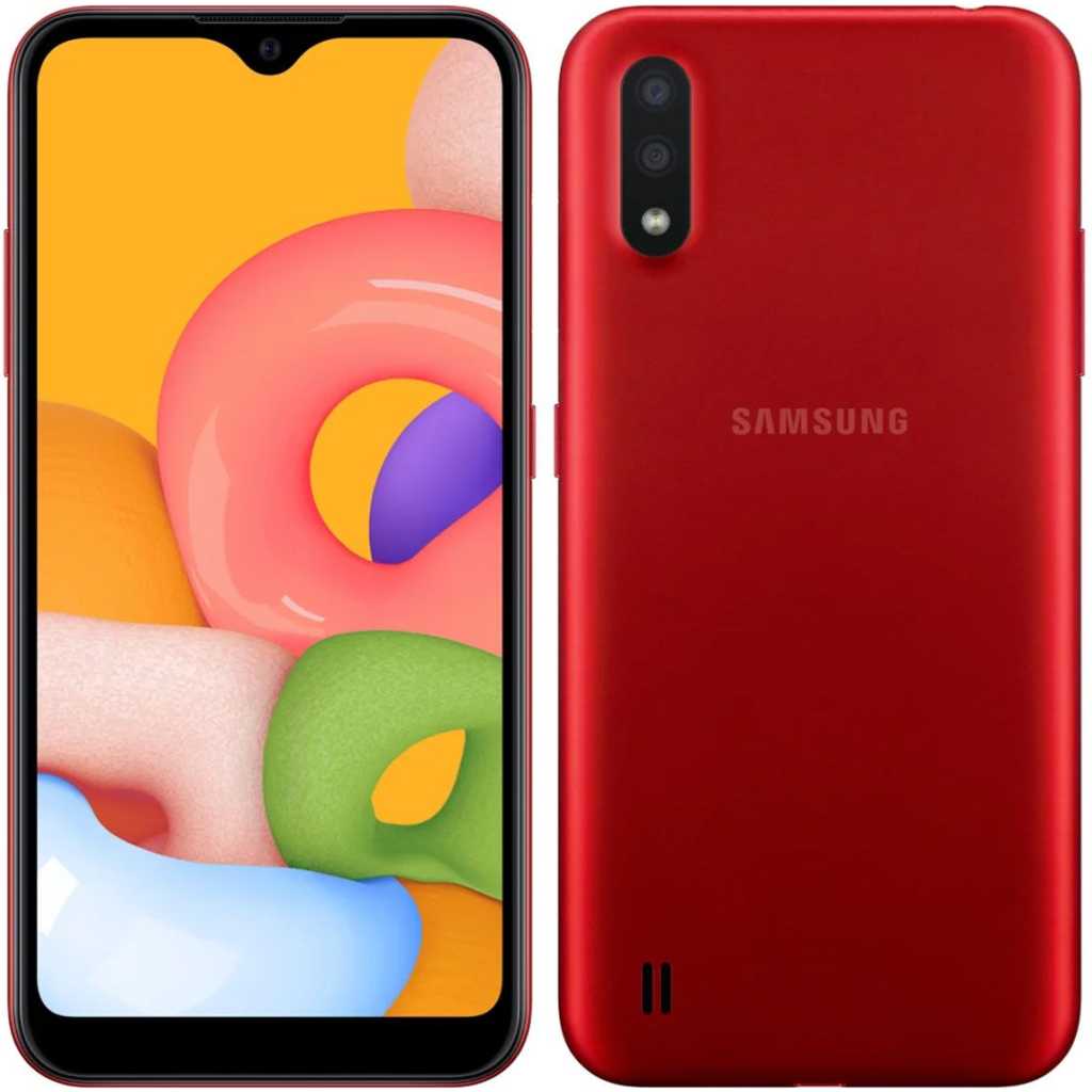 Samsung Galaxy M01 - 5.7" 3GB RAM 32GB ROM 13MP - Red 1 Samsung Galaxy M01 design