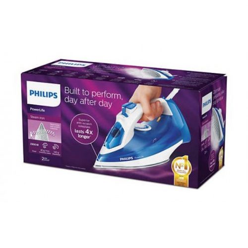 Philips PowerLife Steam Iron GC2990/26 with 140g Steam Boost