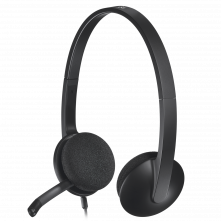 Logitech USB Headset H340, Stereo, USB Headset for Windows and Mac - Black