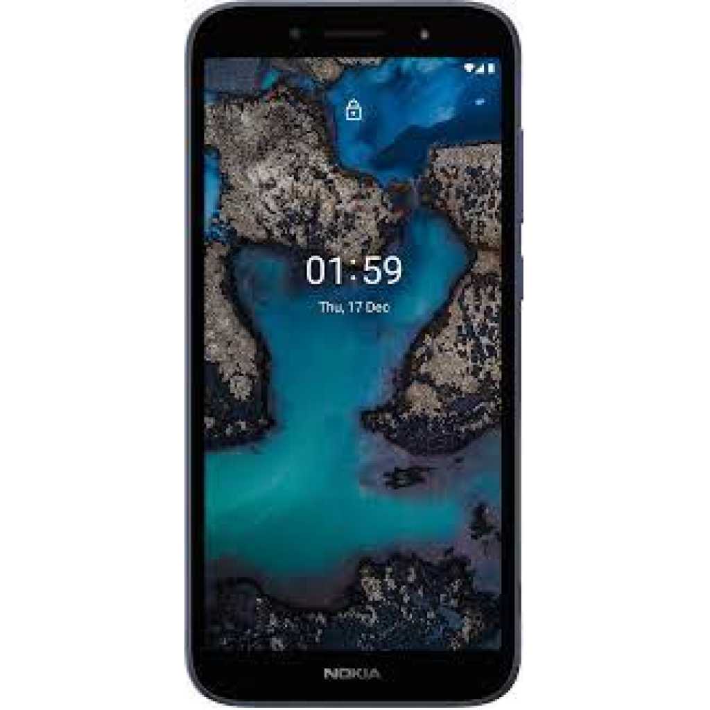 Nokia C1 Plus Smartphone with a 5.45” HD+ Screen, Powerful Front Flash, face Unlock, All-Day Battery, Android 10 (Go Edition) and 4G in Blue