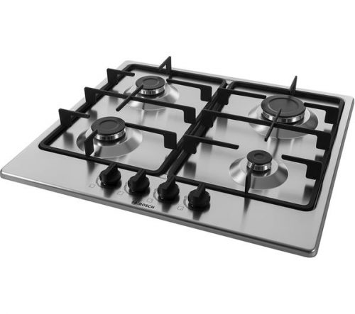 BOSCH 60X60cm Serie 4 PGP6B5B60 4 Gas Burners Gas Hob - Stainless Steel