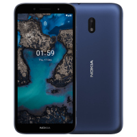 Nokia C1 Plus Smartphone with a 5.45” HD+ Screen, Powerful Front Flash, face Unlock, All-Day Battery, Android 10 (Go Edition) and 4G in Blue