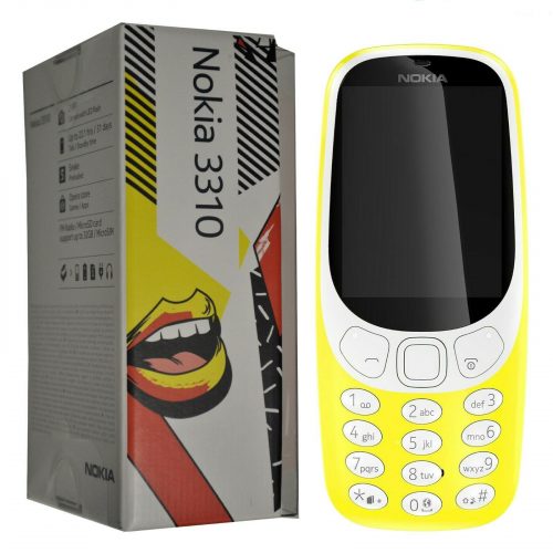 Nokia 3310 Dual SIM Feature Phone with MP3 Player, Wireless FM Radio and Rear Camera- Yellow