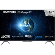 Skyworth 50-Inch Google TV 50SUD9350F; UHD 4K Android Smart, USB, HDMI, Bluetooth, WiFi, LAN, Inbuilt Free To Air Decoder - Black