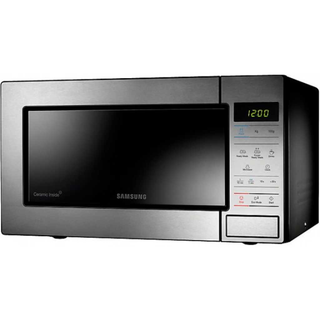 samsung me83m microwave oven solo 23l ceramic enamel stainless steel automatic 2