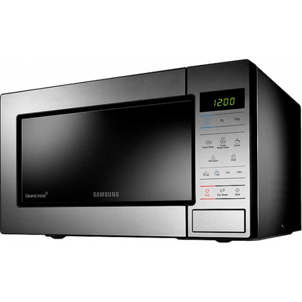 samsung me83m microwave oven solo 23l ceramic enamel stainless steel automatic 7